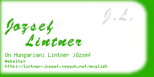jozsef lintner business card